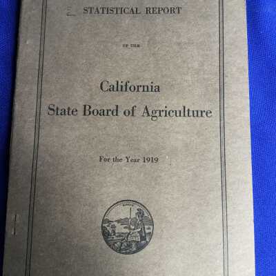 Statistical Report of the California State Board of Agriculture