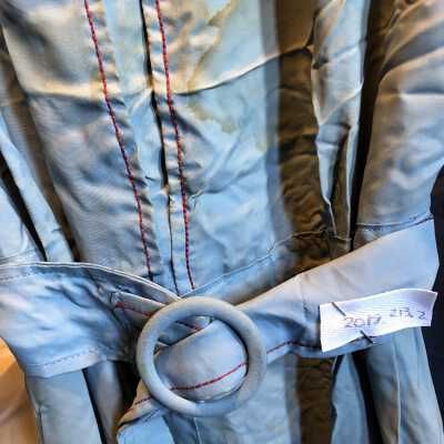 Belt. Blue. Red trim. With dress 213.1