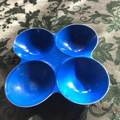Blue candy dish