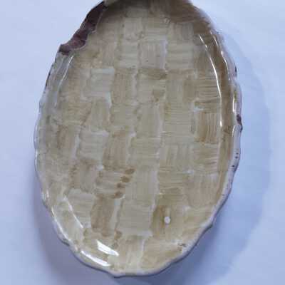 Small oval dish- yellowish