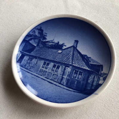 Small Dish- Blue House