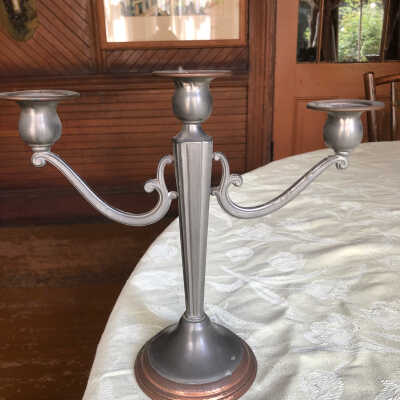 Pewter Candlabra