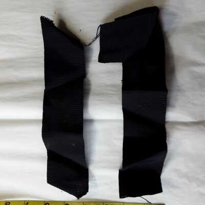 Navy blue gros grain ribbon scraps