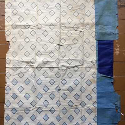Bathroom or kitchen curtain panel, 1940’s?