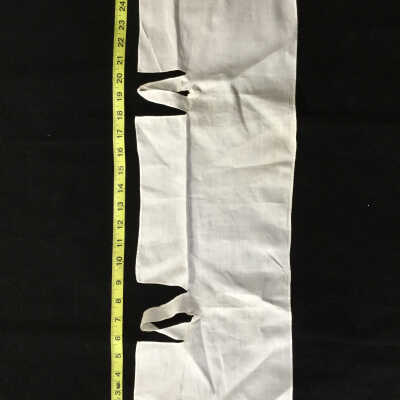 White cotton W.A.Bray hand-sewn baby undershirt