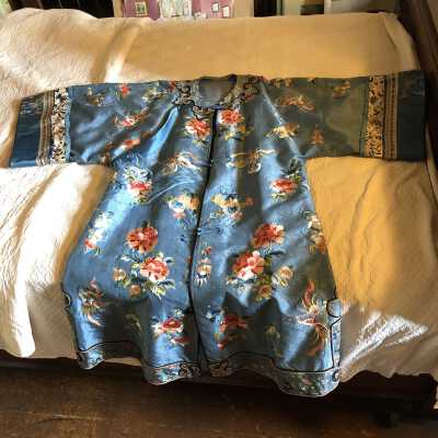 Chinese coat blue sold Embroidered 