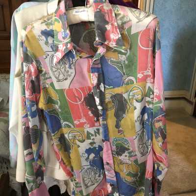 Blouse. Parisienne print