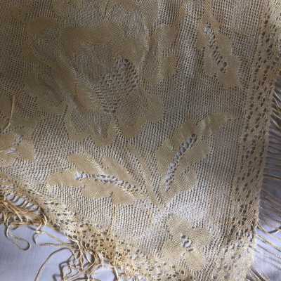 Triangular Yellow Shawl