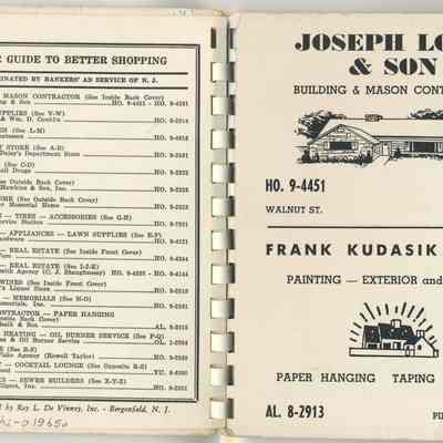 Personal Directory inside rear cover and page two