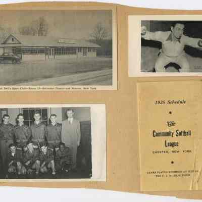 A loose page from a Jack McGrath scrapbook