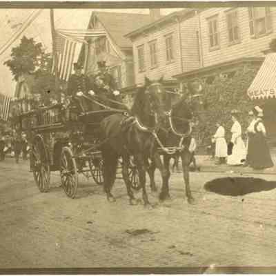 Firemen parading