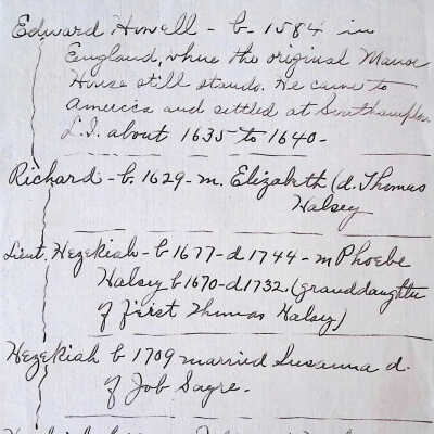 Howell Family Genealogy Records