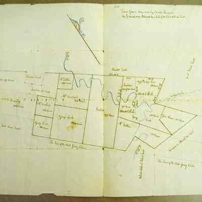 Drowned Lands Map, made for Wm. Townsend