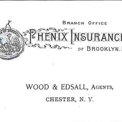 Wood & Edsall, Agents business card