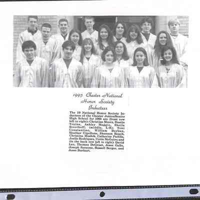 1995-1997 Chester School Album Page 2 1995 Chester National Honor Society Inductees: 1995-1997 Chester School Album Page  2 1995 Chester National Honor Society Inductees