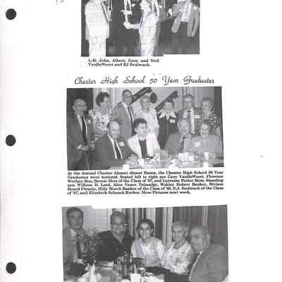 1995-1997 Chester School Album Page 15 Chester High School 50 Year Graduates1995-1997 Chester School Album Page 16 Chester High School 50 Year Graduates, cont’d1995-1997 Chester School Album Page 16 Chester High School 50 Year Graduates, cont’d: 1995-1997 Chester School Album Page 15 Chester High School 50 Year Graduates