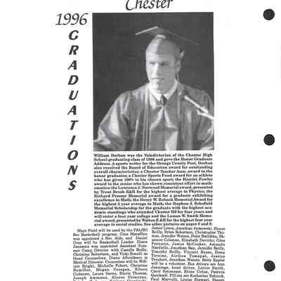 995-1997 Chester School Album Page 20 1996 Chester Graduations: 995-1997 Chester School Album Page 20 1996 Chester Graduations