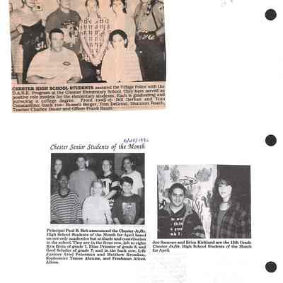 1995-1997 Chester School Album Page 30 1996 clippings: 1995-1997 Chester School Album Page 30 1996 clippings