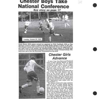1995-1997 Chester School Album Page 40 Chester Boys Take National Conference Chester Girls Advance: 1995-1997 Chester School Album Page 40 Chester Boys Take National Conference Chester Girls Advance