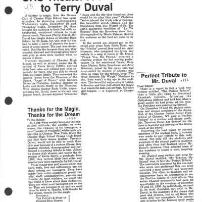 1995-1997 Chester School Album Page 46 Duval clippings: 1995-1997 Chester School Album Page 46 Duval clippings