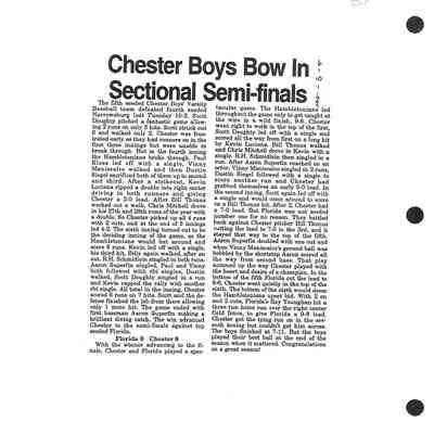 1995-1997 Chester School Album Page 59 Chester Boys Bow In Sectional Semi Finals - 6-10-1997: 1995-1997 Chester School Album Page 59 Chester Boys Bow In Sectional Semi Finals - 6-10-1997