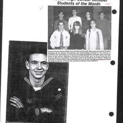 1995-1997 Chester School Album Page 71 Chester High School October Students of the Month: 1995-1997 Chester School Album Page 71 Chester High School October Students of the Month