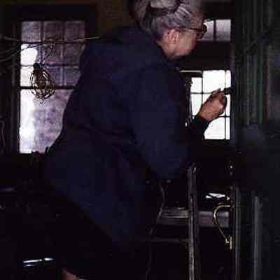 Leslie Smith painting back door