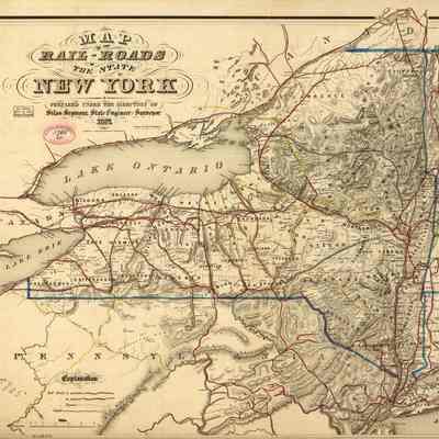 Map of the rail-roads of the state of New York prepared under the direction of Silas Seymour, state engineer surveyor.