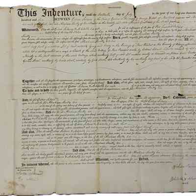 Gideon and Mehitable Salmon to Abraham Schultz 1805 Land Deed - Front