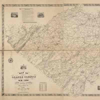 Sidney Map of Orange County New York : from actual surveys