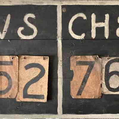 VS 52 - CHS 76 Score Board