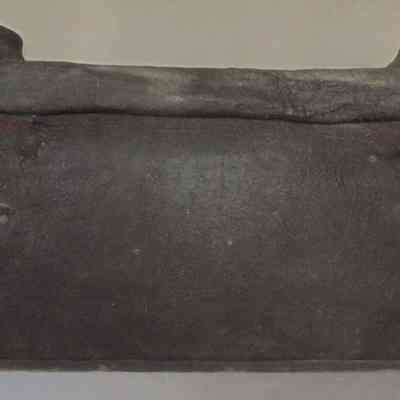 Thaddeus Seely Leather Covered Travel Trunk - Back