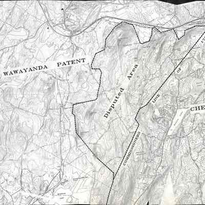 A Map of that Part of the Disputed Lands, between Cheesecocks & Wawayanda, which was set a part by the Commissioners, to the Patentees of Wawayanda