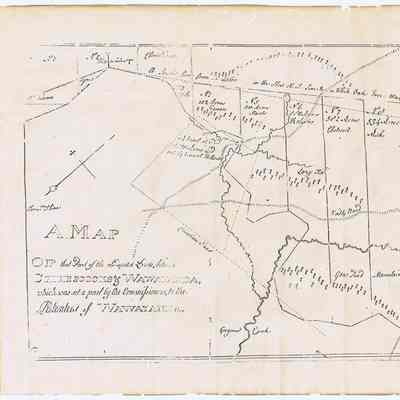 A Map of that Part of the Disputed Lands, between Cheesecocks & Wawayanda, which was set a part by the Commissioners, to the Patentees of Wawayanda