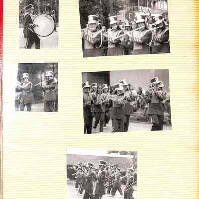 08	Drummer, Flutists marching + Trumpet and trombone ranks.