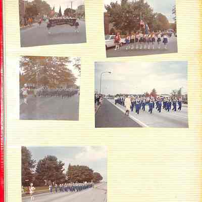 12	Chester High School Band marching.