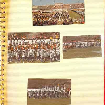 15	4 photos of Bands on field in Stadium
