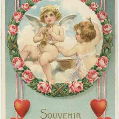 Valentine card to George Hawkins from his Uncle Bill