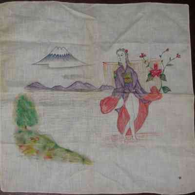 John J. McGrath's Souvenir Hankie (Geisha)