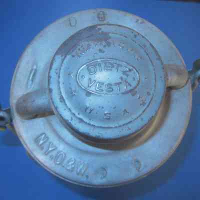 NYO&W RR Lantern Dietz Vista - top