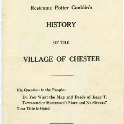 History of the Village of Chester
Vol. XIII