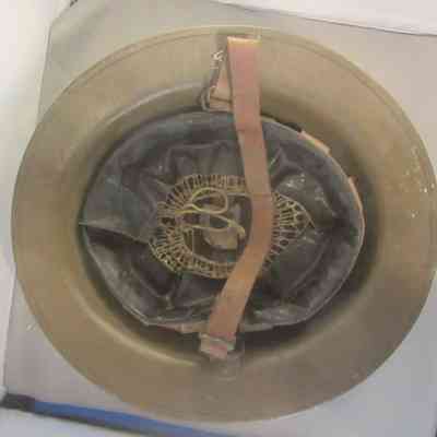 Nick Uyhelyi's WWI Helmet - bottom view
