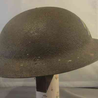 Nick Uyhelyi's WWI Helmet - right view