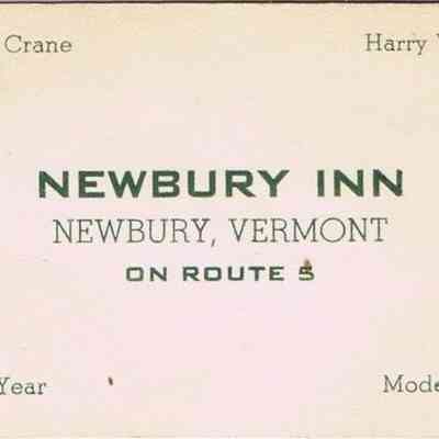 Newbury Inn business card