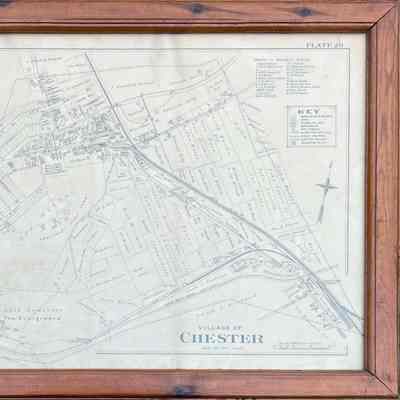 Village of Chester Map (framed)