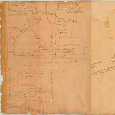 Map labeled Evans Patent