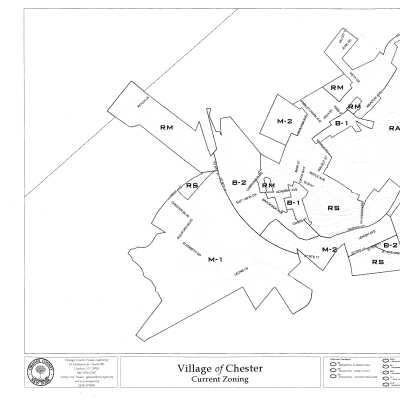 Village of Chester Zoning Map, circa 2014