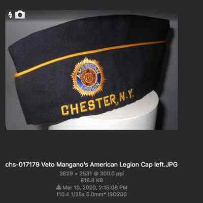Veto Mangano's American Legion Cap
