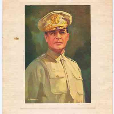 Highlights of the career of General Douglas MacArthur and The American Creed