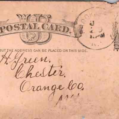 C.H. Green Order postcard 188?-06-20 Geo. W. Cooke verso: 188?-06-20 Geo. W. Cooke order card for Smearease cheese & butter.
